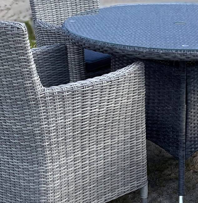 Комплект плетеной мебели AM-395C/T395 Grey (4+1)