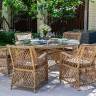 "Эспрессо - 150 L" обеденная группа плетеная, цвет соломенный