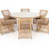"Эспрессо - 150 L" обеденная группа плетеная, цвет соломенный