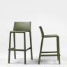 Стул пластиковый полубарный Trill Stool Mini агава 475х505х855 мм