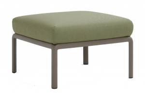 Пуф пластиковый с подушкой Komodo Pouf тортора, джунгли 700х700х490 мм