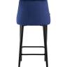 Стул полубарный Коби велюр синий