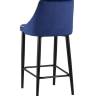 Стул полубарный Коби велюр синий