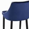 Стул полубарный Коби велюр синий
