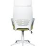 Кресло офисное / IQ / белый пластик / зеленая ткань