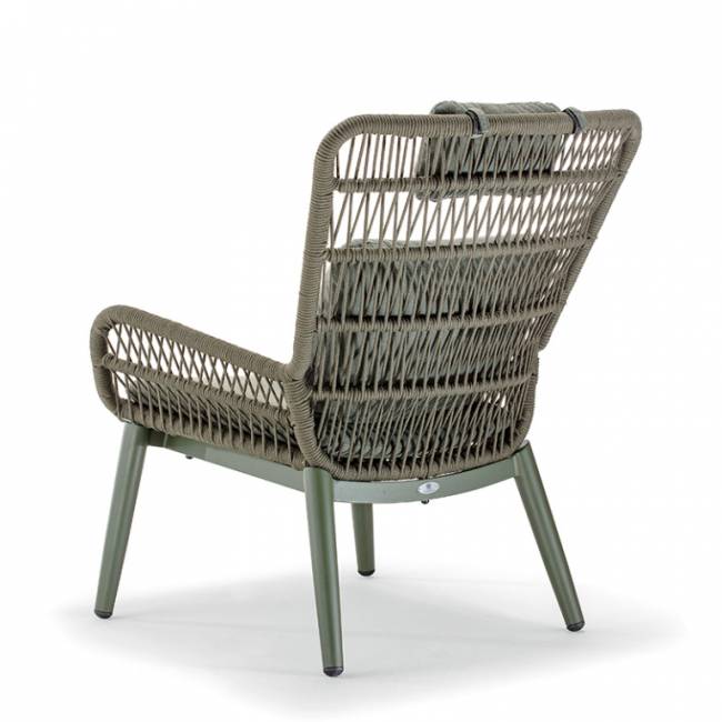 Кресло лаунж плетеное с подушками Tropea зеленый 740х870х1030 мм Кресло лаунж плетеное с подушками Tropea зеленый 740х870х1030 мм