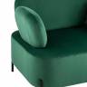 Кресло Кэнди с подлокотниками велюр зелёный