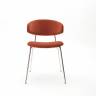 Дизайнерский стул FIT терракотовый, основание хром Дизайнерский стул FIT терракотовый, основание хром