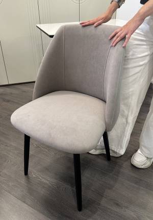 Стул ПЬЕР Marseille-16 Капучино, велюр / Черный каркас M-City