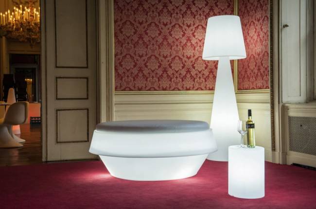 Торшер пластиковый Pivot Small Lighting IN белый Ø430х1450 мм