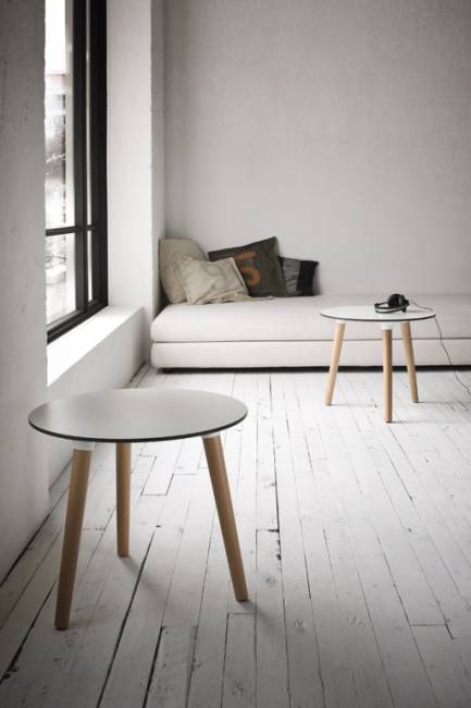 Стол ламинированный кофейный Stefano 3-Pod Ø600х500 мм