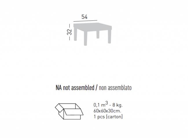 Пуф-столик пластиковый Conga Table 540х540х320 мм Пуф-столик пластиковый Conga Table 540х540х320 мм