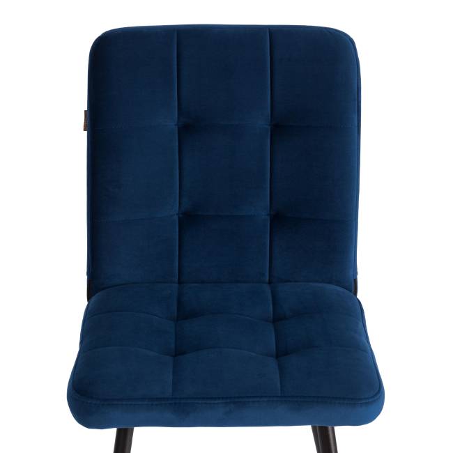 Стул обеденный Medeo/Медео LT, велюр, синий, 45х56х89см синий велюр
