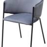 Стул ДИЛЛ, цвет H-14 Серый, велюр / черный каркас М-City