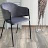 Стул ДИЛЛ, цвет H-14 Серый, велюр / черный каркас М-City