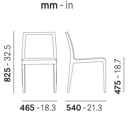 Стул деревянный мягкий Young 465х540х825 мм