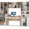 Модульная мебель для домашнего офиса Бостон № 32 цвет дуб эндгрейн элегантный/фасады МДФ милк рикамо софт