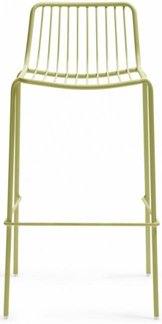 Стул металлический барный Nolita зеленый шалфей 505х485х960 мм