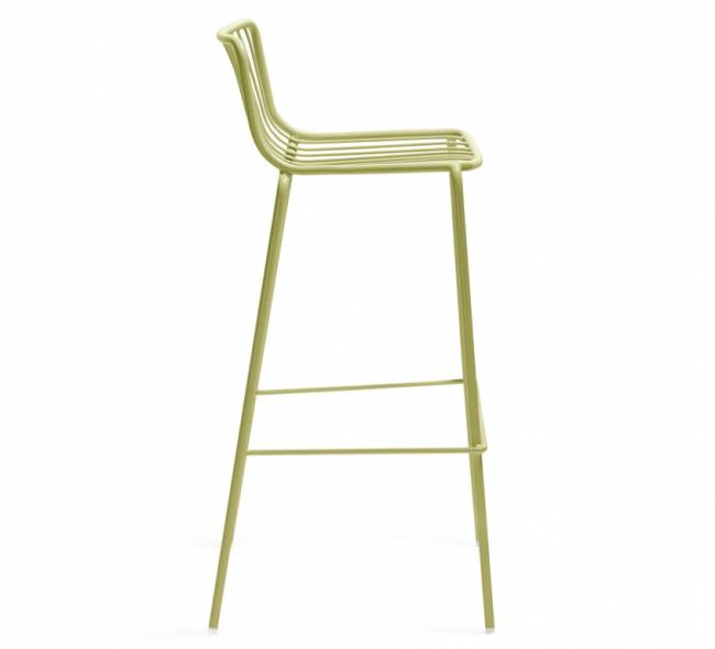 Стул металлический барный Nolita зеленый шалфей 505х485х960 мм