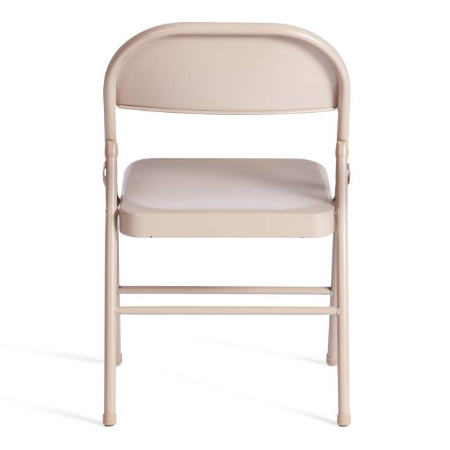 Стул складной Folder/Фолдер (мод. 3023(II))/2 шт. в упаковке металлический, 46,5х48х75, 7-бежевый (Комплект из 2 шт.) бежевый металлический