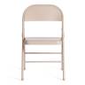 Стул складной Folder/Фолдер (мод. 3023(II))/2 шт. в упаковке металлический, 46,5х48х75, 7-бежевый (Комплект из 2 шт.) бежевый металлический
