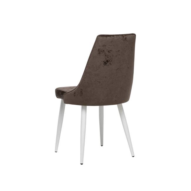 Стул Leset Эби ЛЮКС Белый Crash LUX 30 (мокко)