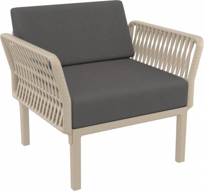 Подушка для спинки кресла Portofino Lounge темно-серый 700х350х190 мм