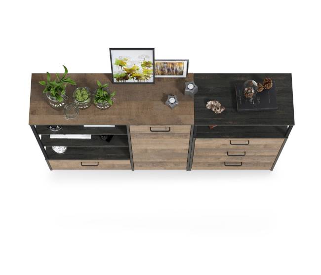 Комод с комодом с ящиками Трувор цвет дуб гранж песочный/интра