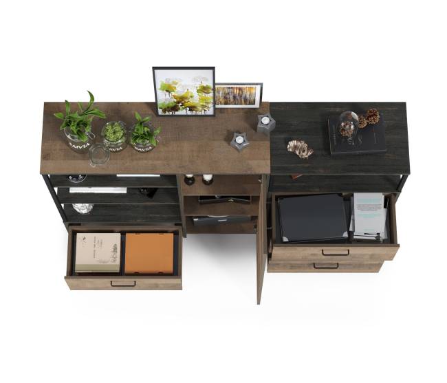 Комод с комодом с ящиками Трувор цвет дуб гранж песочный/интра