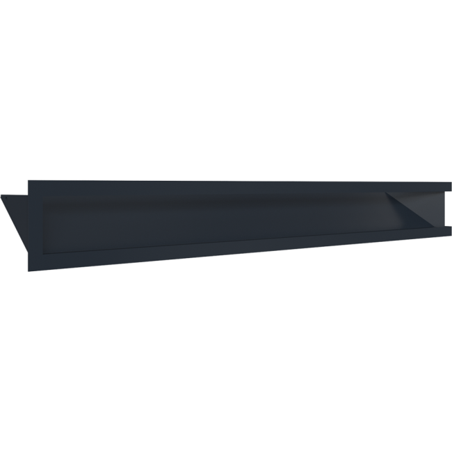 Решетка Kratki Люфт угловая 9/40/80 см левая черная