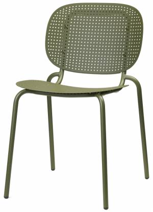Стул металлический Si-Si Dots оливковый 500х550х800 мм