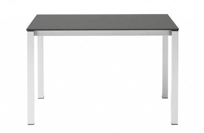 Стол ламинированный раздвижной Pranzo Extendable белый, антрацит 1200-1600-2000х790х750 мм