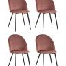 Стул Lilly велюр пыльно-розовый 4 шт.