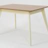 Стол Сканди 120, Слоновая кость/Натуральное дерево
