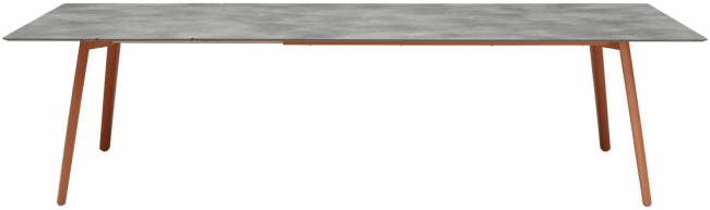 Стол ламинированный раздвижной Squid Extendable терракотовый, цементный 2090-2490-2890х1000х730 мм