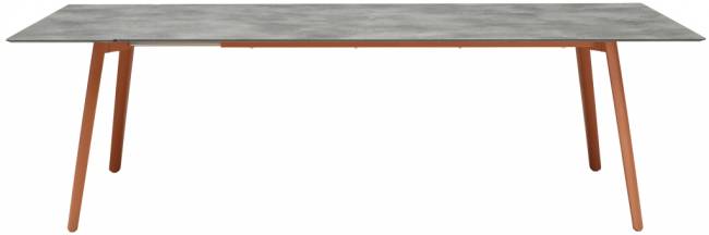 Стол ламинированный раздвижной Squid Extendable терракотовый, цементный 2090-2490-2890х1000х730 мм