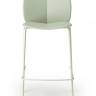 Стул пластиковый барный Mentha Go Green зеленый шалфей 490х520х1110 мм