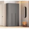 Шкаф Даиго трехстворчатый графит серый