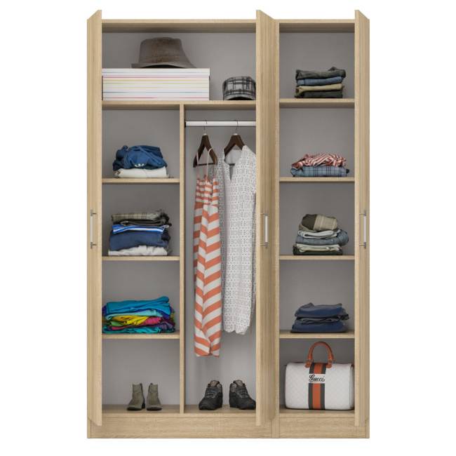 Шкаф 2-х створчатый и Пенал Стандарт цвет дуб сонома