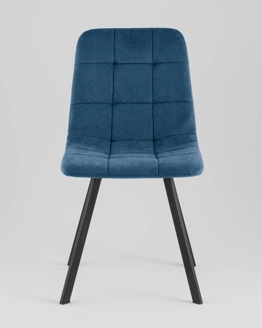 Стул Одди Original Square велюр синий (набор 4 шт)