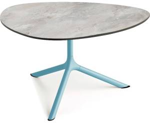 Столик ламинированный кофейный Tripe Maxi голубой, каменный 830х830х510 мм