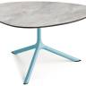 Столик ламинированный кофейный Tripe Maxi голубой, каменный 830х830х510 мм