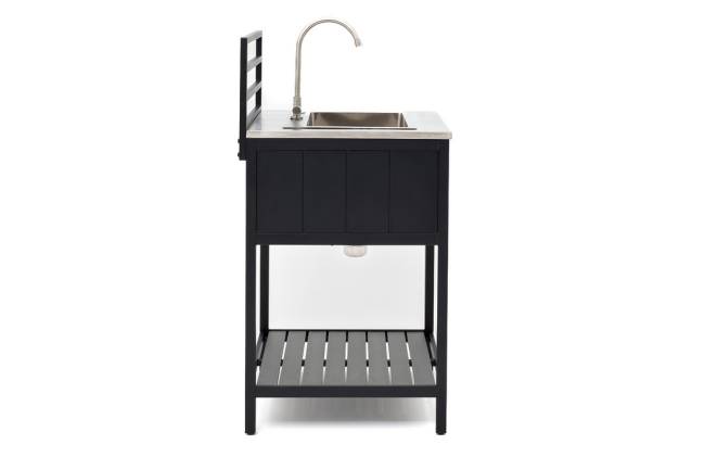 Модуль уличной кухни из алюминия БЕЙС (мойка из нержавеющей стали)