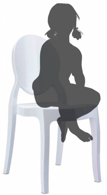 Стул пластиковый детский Baby Elizabeth белый 300х340х630 мм