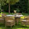 "Эспрессо - 150 S" обеденная группа плетеная, цвет соломенный
