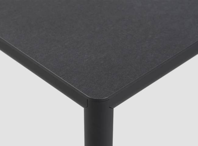 Стол обеденный ламинированный Piave 160х90 антрацит 1590х890х760 мм