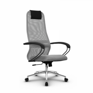 Кресло SU-B-8/подл.130/осн.009, светло-серый/светло-серый