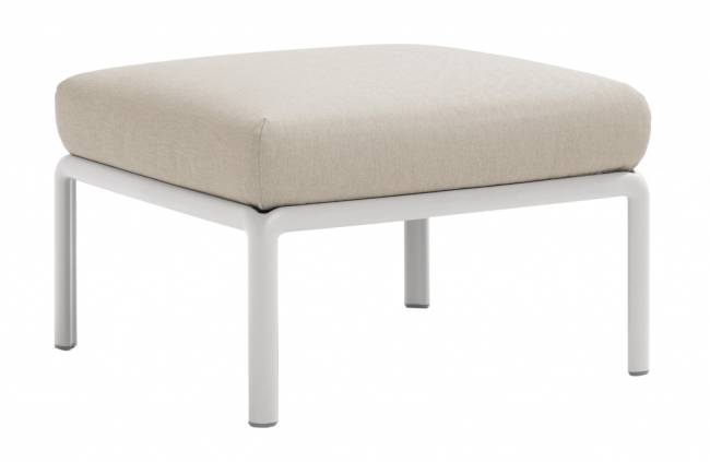 Пуф пластиковый с подушкой Komodo Pouf белый, панама 700х700х490 мм Пуф пластиковый с подушкой Komodo Pouf белый, панама 700х700х490 мм