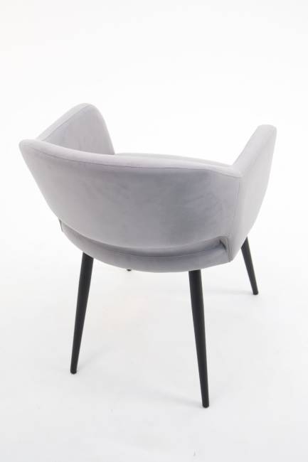 Стол Сканди К 90 орех с креслами Пичч велюр серый