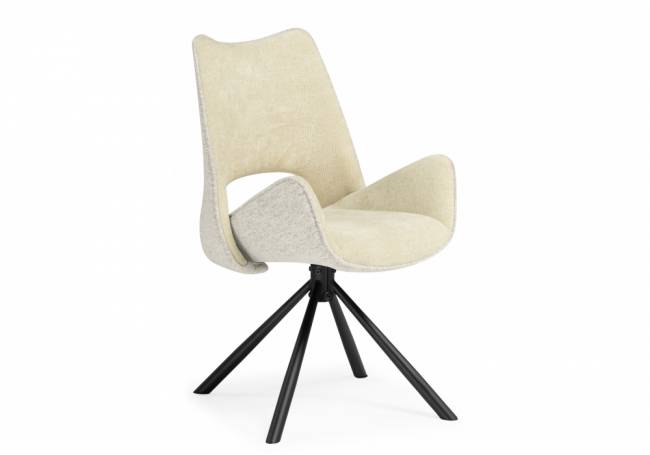 Стул на металлокаркасе Balaton 360 крутящийся beige / black